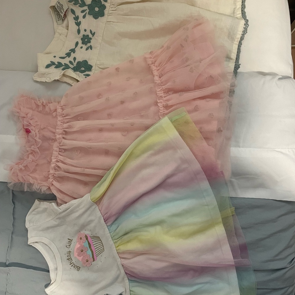 Pink and Multicolor Kids Formal Dresses